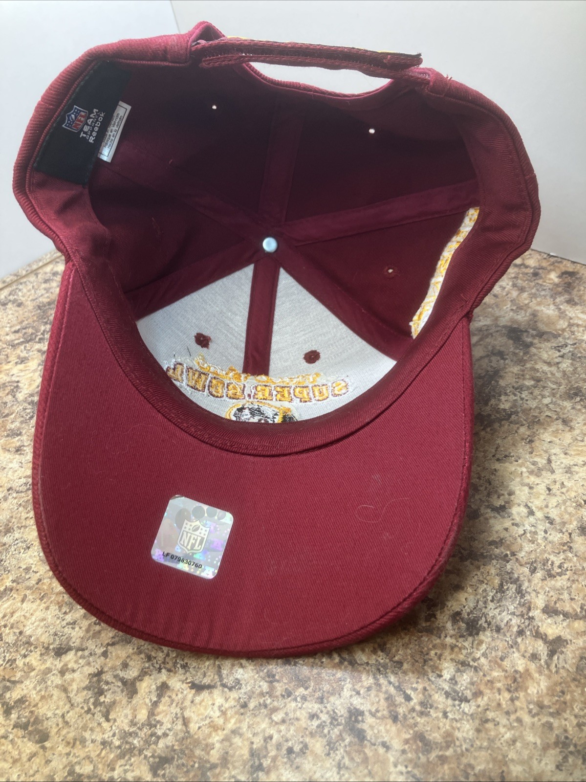 Vintage WASHINGTON REDSKINS 3 Time Super Bowl Champions Baseball Hat NFL thumbnail 5