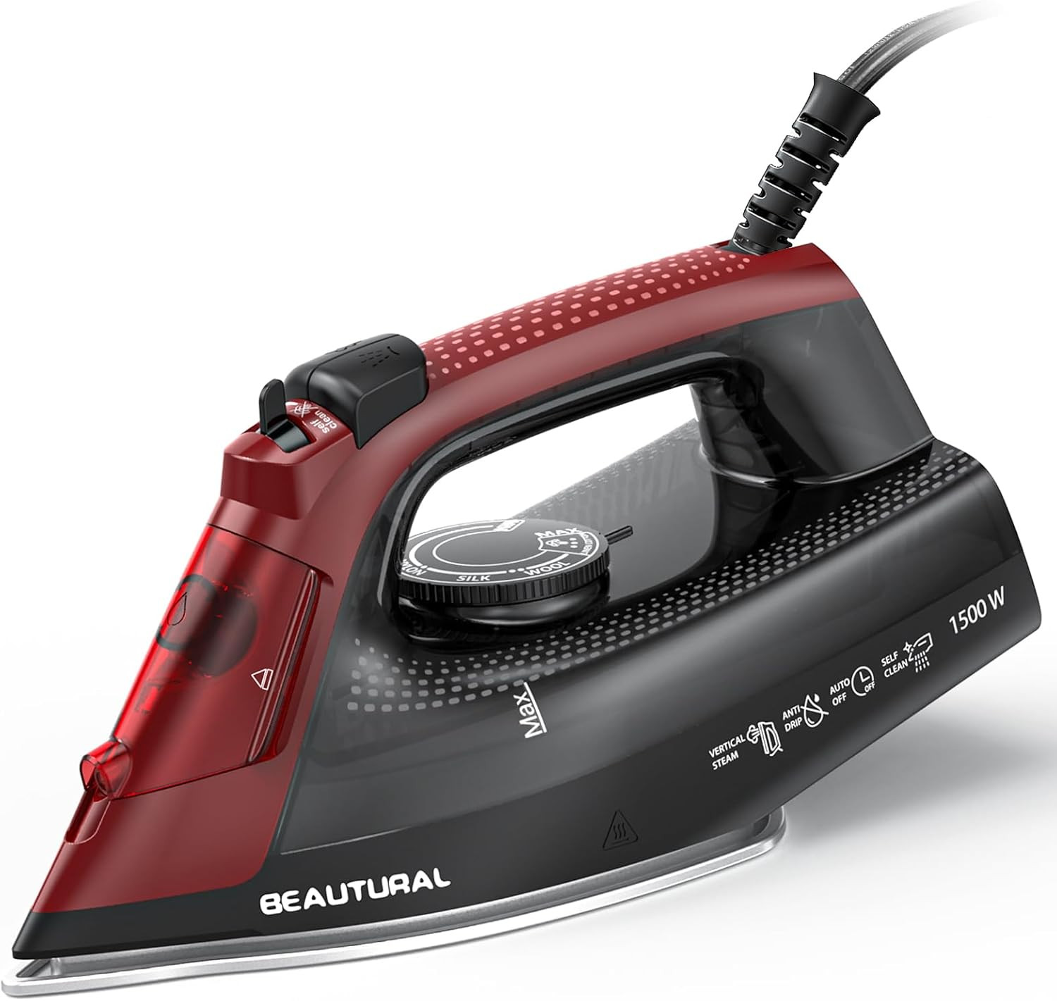 For Clothes, Ceramic-coated Soleplate With Burst Steam, 3-way Auto Sh