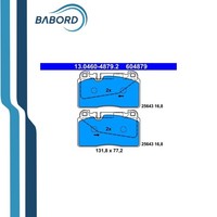 ATE Set BremsbeläGe Vorne 4 StüCk 13.0460-4879.2 Porsche Macan 2014 (95B)