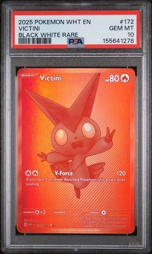 Pokemon Victini White Flare Black White Rare #172 PSA 10 Gem Mint