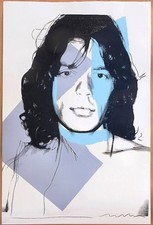 Andy Warhol Mick Jagger Screenprint Unsigned 1975 Trial Proof 43-1/3 x 29