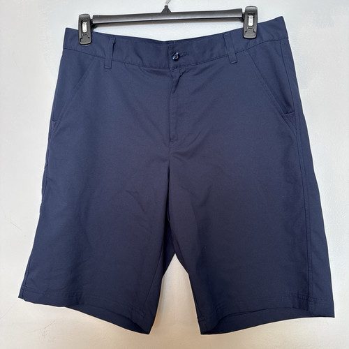 Fila Sport Golf dunkelblau Polyester Chino Shorts, Größe 34, gesticktes Logo - Bild 1 von 9