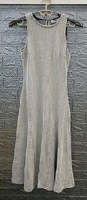 New En Saison Verona Sleeveless Midi Dress White/Navy Size Small