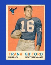 1959 Topps Set-Break # 20 Frank Gifford VG-VGEX *GMCARDS*