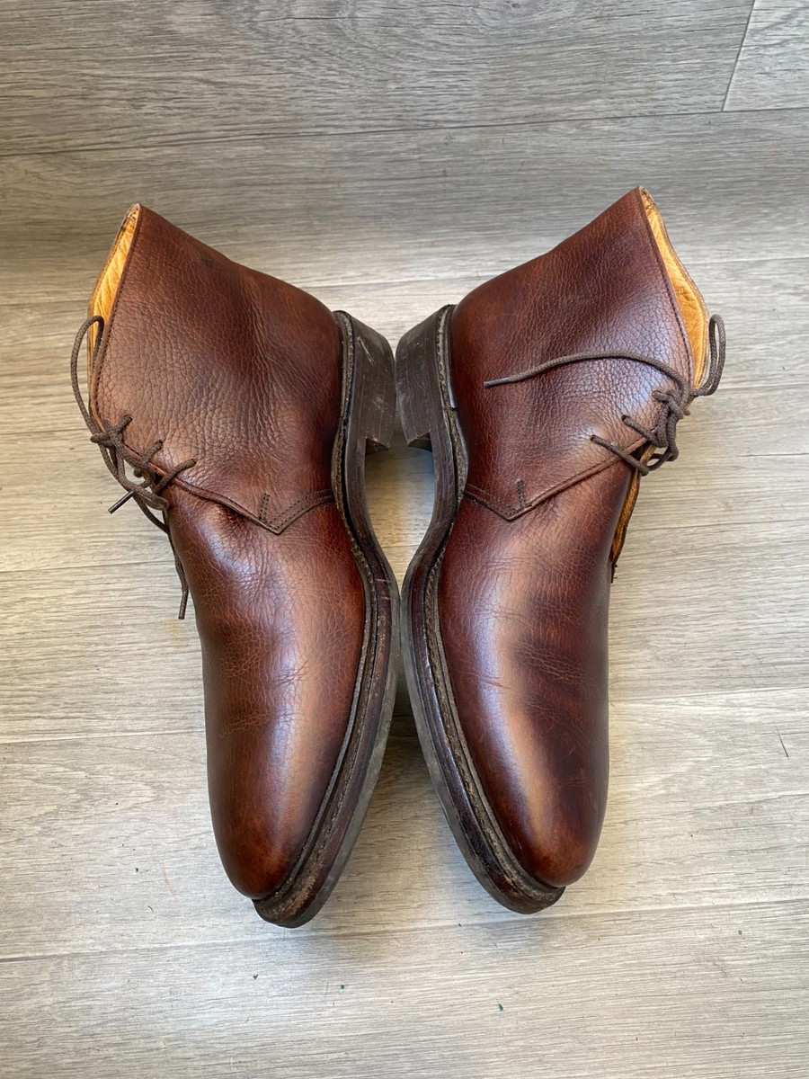 Crockett and jones brecon pebble grain brown chukka boots UK 9E | eBay