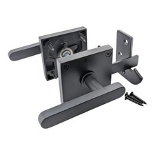 Double Side Auto Gate Latch, Heavy Duty Aluminium Garden Gate Latch for Wooden