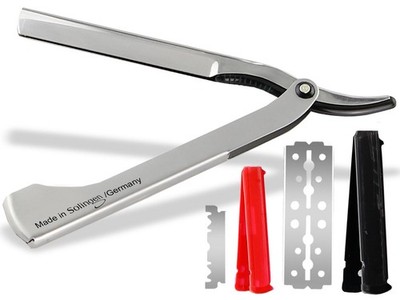Solinger Rasiermesser mit Wechselklingen Rasierer Made in Germany Edelstahl