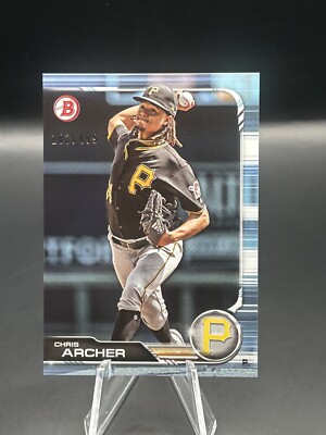 2019 Bowman Chris Archer #46 Sky Blue Parallel #103/499  Pittsburgh Pirates
