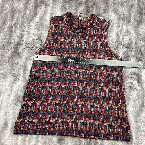 Akemi Kin Top Womens Small Maroon Boho Knit Anthropologie Sleeveless - 第 5/10 張圖片