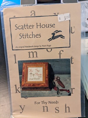 Rare Scatter House Stitches cross stitch chart only For The Needs Sampler