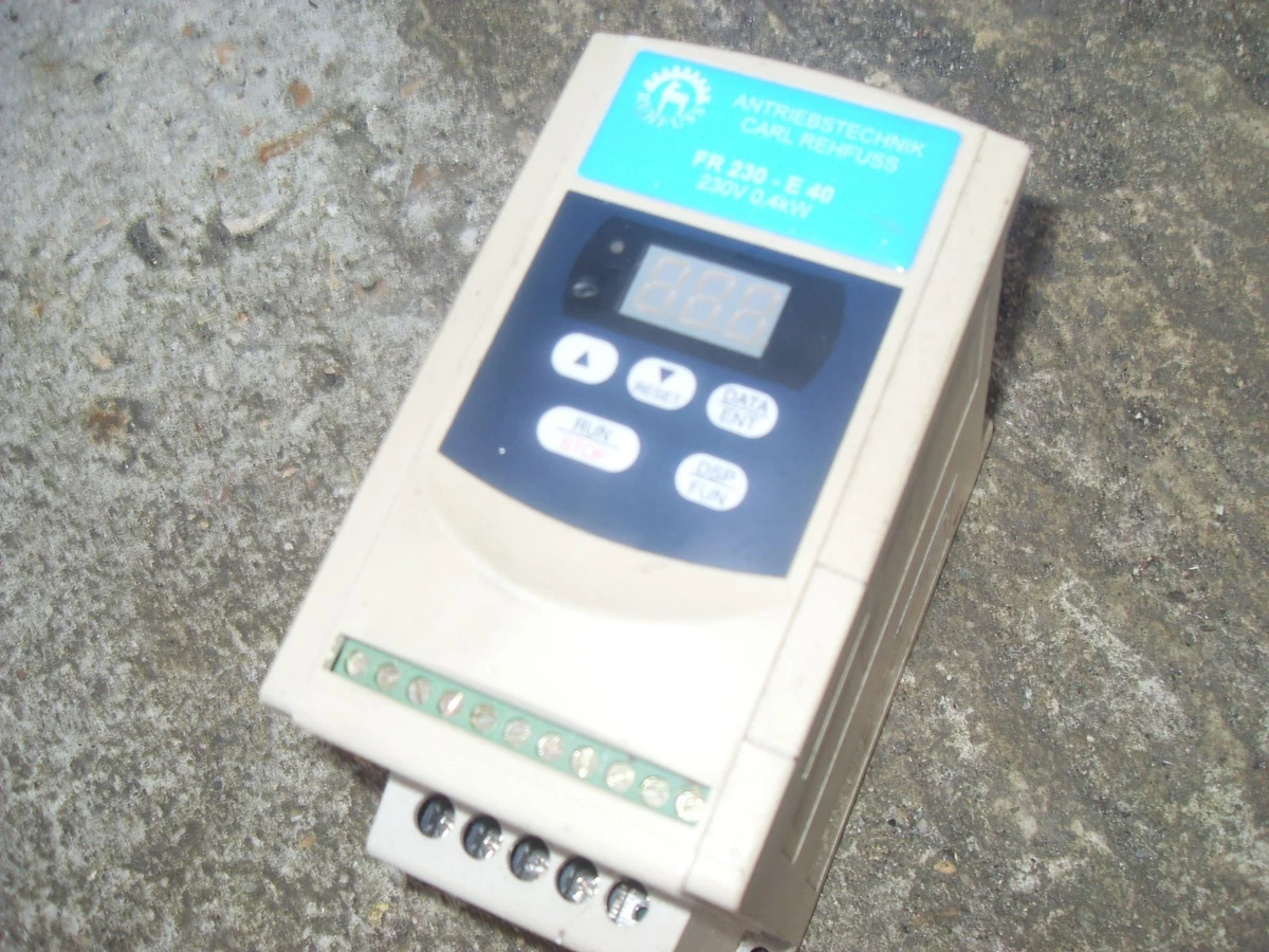 Rehfuss Digital Frequency Invertor Antrieebstechnik FR 230 E 40 230V 0 4Kw