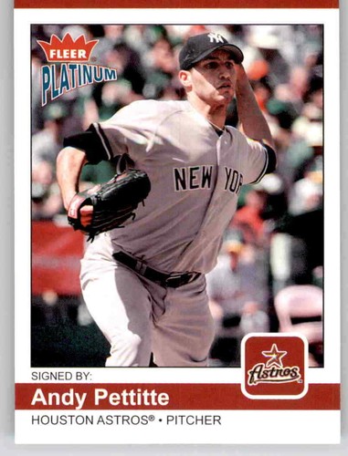 2004 Fleer Platinum Andy Pettitte Base Card MLB PWE Yankees Astros #88 - 第 1/2 張圖片