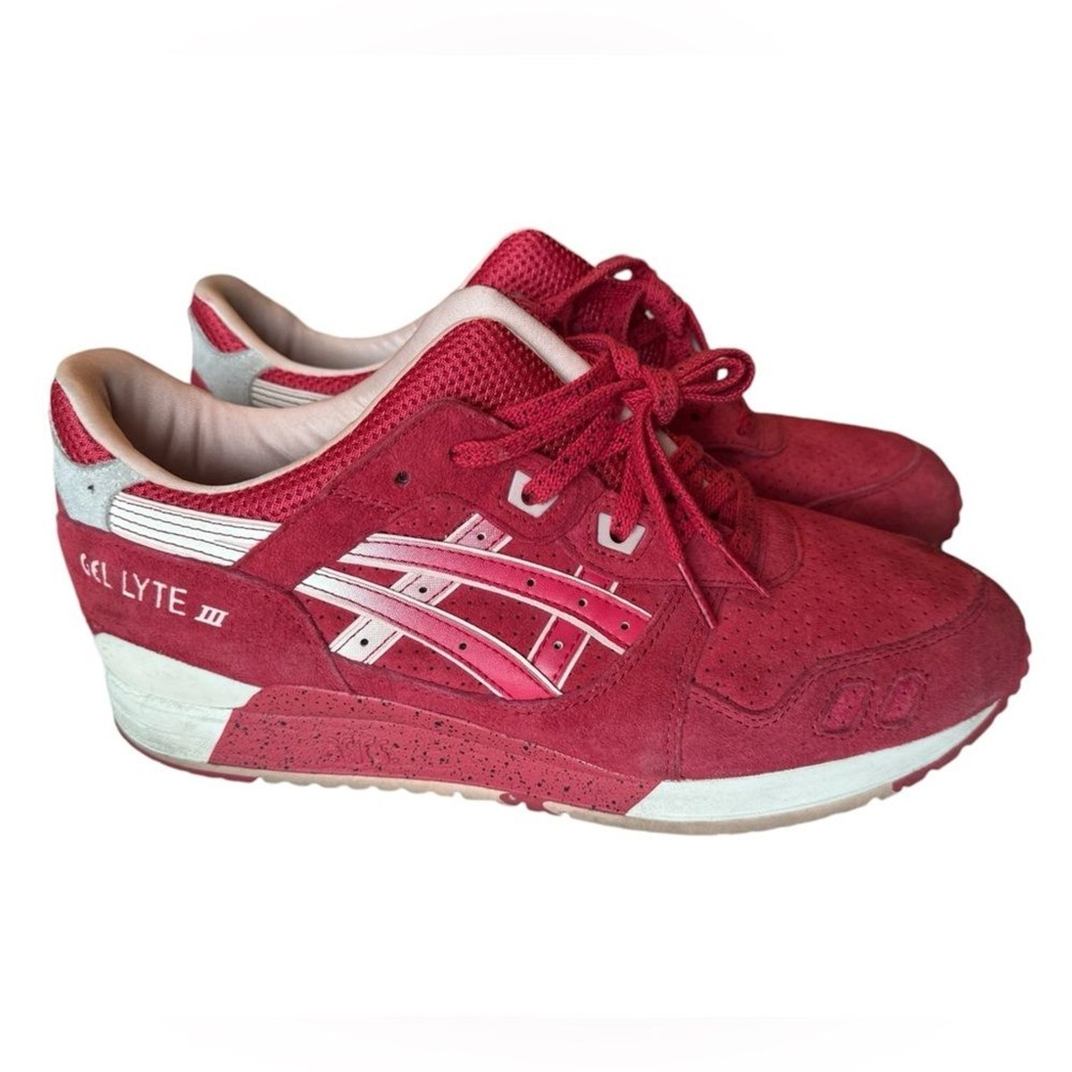Mens Shoes Asics Gel Lyte Iii Triple Red ASICS Men's Gel-Lyte Iii