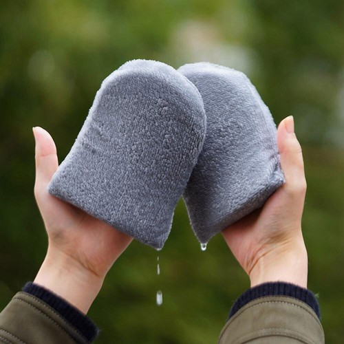 2x Microfiber Car Wax Applicator Mitt Polishing Sponge Wax Foam Applicator Pads - Bild 1 von 12