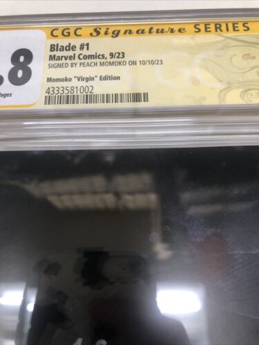 Blade (2023) # 1 (CGC 9.8 SS) Signed Peach Momoko • Marvel Comics • Virgin - Picture 2 of 7