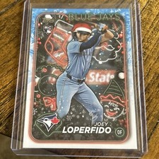 2024 Topps Holiday - Holiday Variation #H71 Joey Loperfido (RC) Santa Hat
