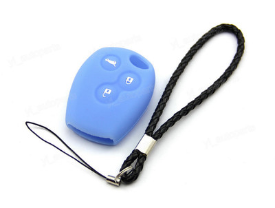 Blue Silicone Case Cover For Renault Megane Espace Remote Key 3 Buttons RE3BBU