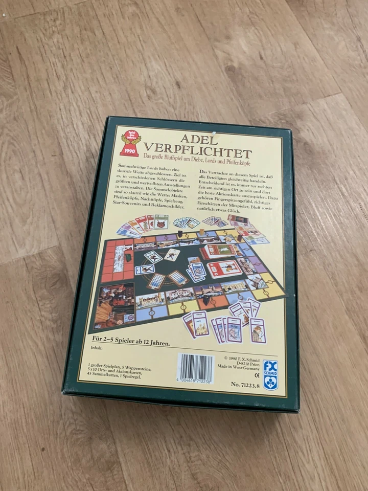 FX Schmidt Adel Verpflichtet Brettspiel Spiel des Jahres 1990 Kaus Teuber - Bild 2 von 4