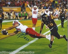 DEVONTAE BOOKER UTAH UTES RUNNING BACK SIGNED 8X10 PHOTO W/COA NFL 2016 