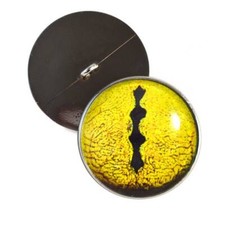 Pair Yellow Snake Inspired Half Sphere Sew-On Glass Eyes Taxidermy Jewelry Art