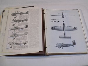 Scrapbook Clippings Photo Copy RAF Pilot WWII Seamew Aeromodeller Code Markings+