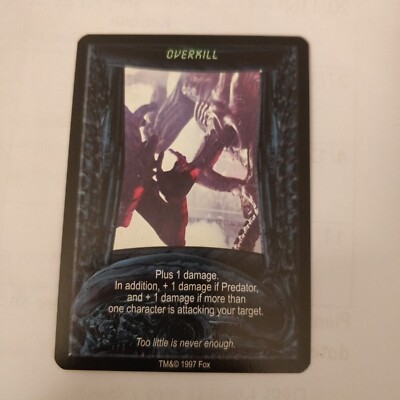Aliens vs Predator AvP CCG TCG: Overkill