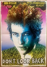 Original rare Mini film poster UK Bob Dylan DONT LOOK BACK 1970 exc. cond.