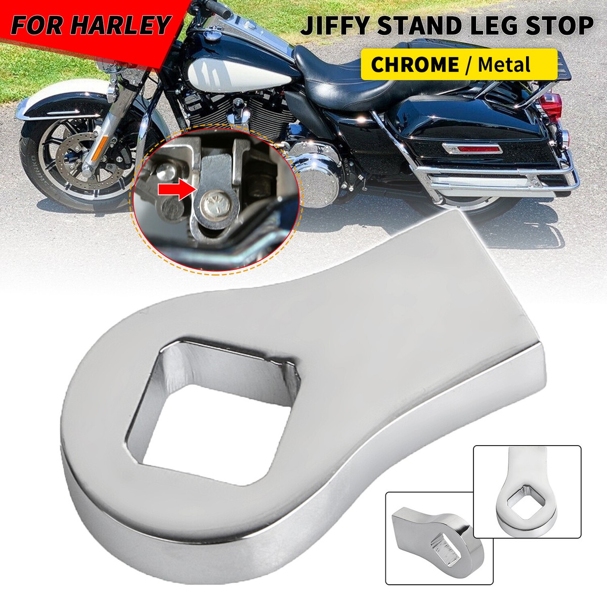 Kickstand Jiffy Stand Leg Stop For Harley Road King Electra Street