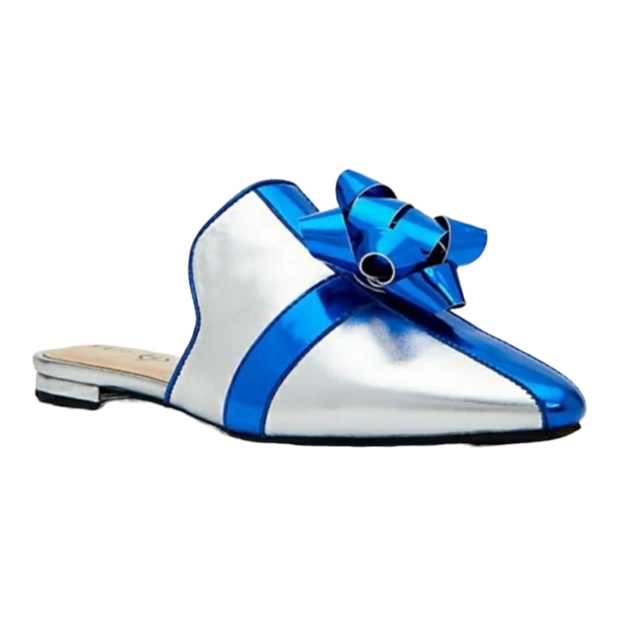 Katy Perry Shoes Women s 6 The Stephanie Mules Blue Silver Gift
