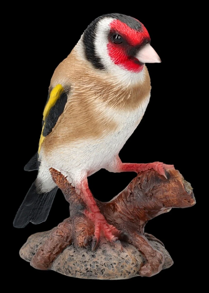 Figurine de Jardin Oiseau - Chardonneret - Wildvogel - Animal Déco – 10cm - Photo 2/4