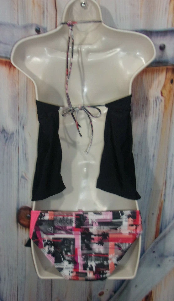 Juego Tankini 2 Piezas OP Mujer Talla S (3-5) Negro, Rosa   Foto 3 de 4