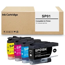4 PacK SP01 Sublimation Ink Cartridge for SP-1 Sublimation Inkjet Printer