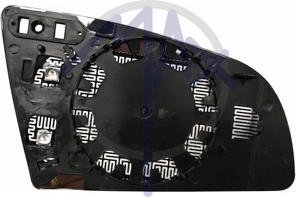 Vidrio Espejo Botones Del. Audi A3 De 2003 Al 2008 SX Plazo Cromado Con Placas