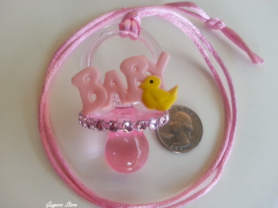 Duckling Pacifier Necklaces Baby Shower Games Duck Favors Prizes U Pick