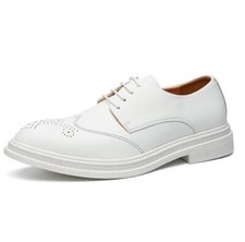 Mens Lace Up Round Toe Carved Dress Formal Shoes Oxfords Business Casual shoes