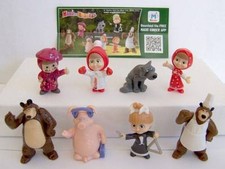 Serie Completa Masha Y El Oso 3 + 8 Cartina Rusia Kinder Sorpresa 2016