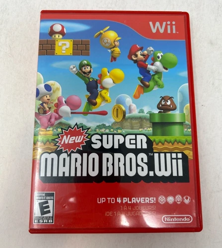 Case and Manual Only NO GAME New Super Mario Bros Wii Nintendo Wii Authentic