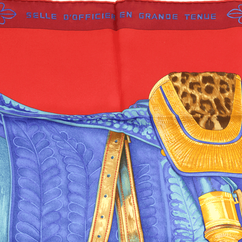 Hermes Schal SELLE DOFFICIER EN GRANDE TENUE 70cm Seidentuch WLODEK KAMINSKI - Bild 3 von 6