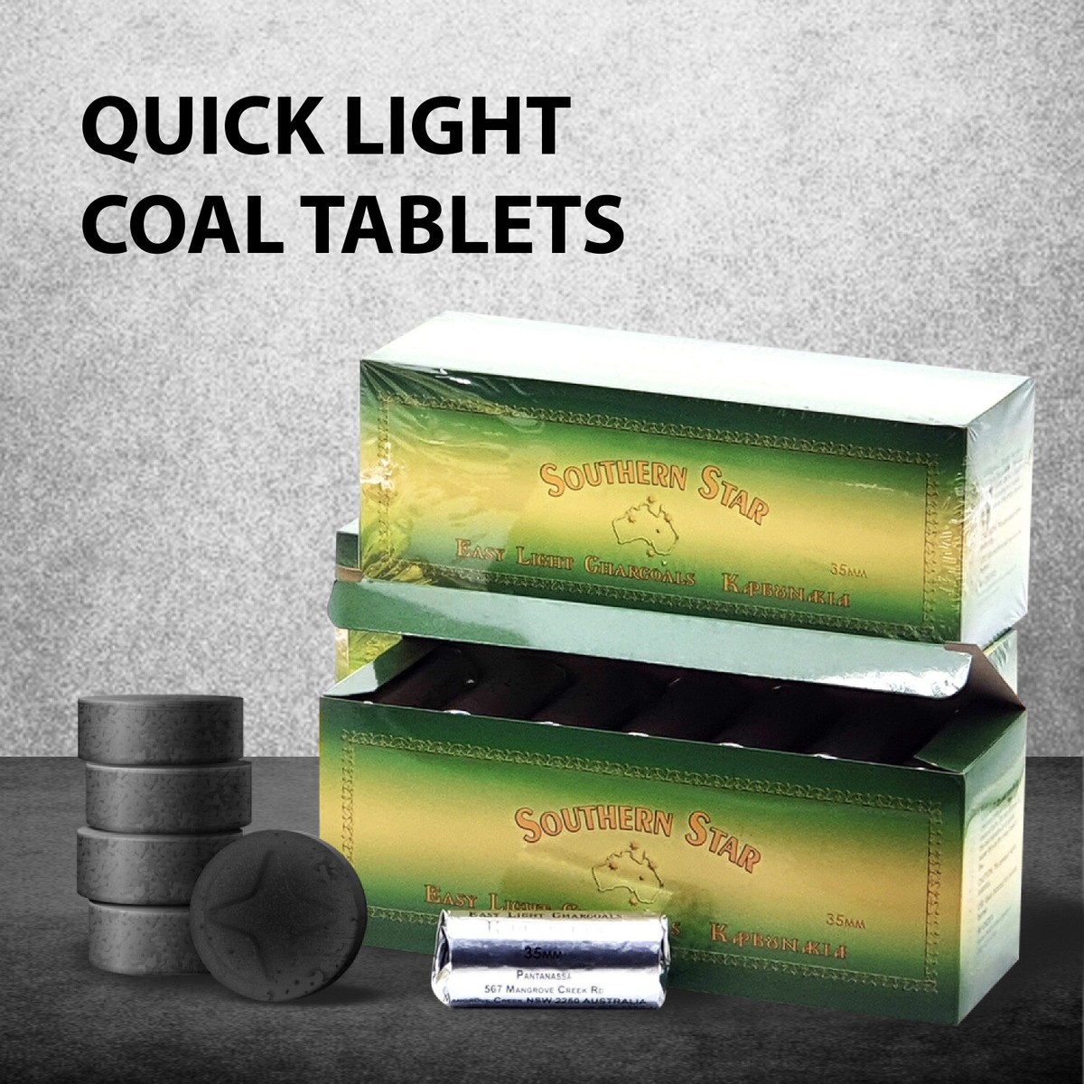 Southern Star Easy Light Charcoal Briquettes 35mm 120 pieces