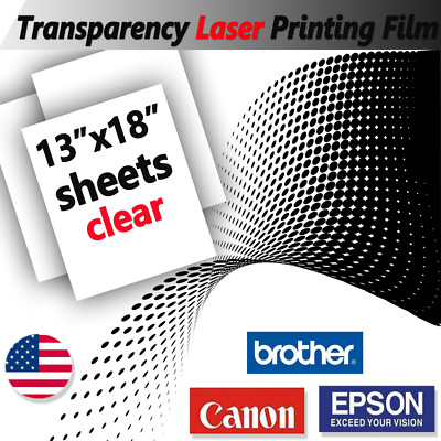 Film Transparent Laiteux 13x18 Cm - 100 Feuilles - Pour Impression Laser - Neuf