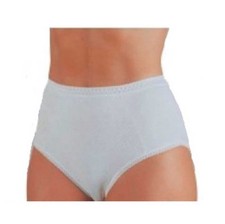 6 Women's Lajole-Adriana High Cotton Worked Rib Comfort Panties Briefs 510E