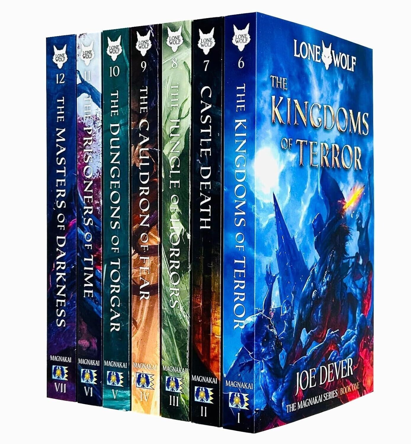 Lone Wolf Series Books 6-12 Collection Set by Joe Dever Masters of Darkness