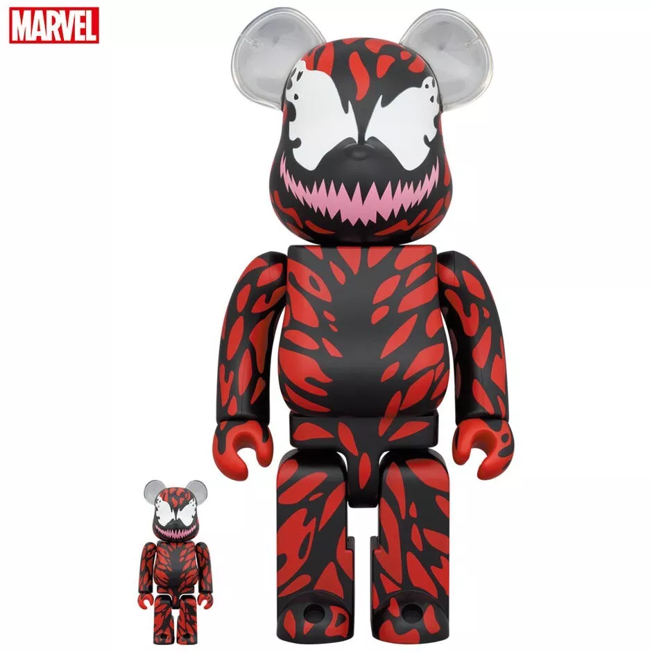 MEDICOM TOY BE@RBRICK CARNAGE SPIDER-MAN spiderman 400% & 100