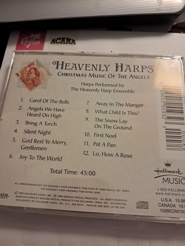 Heavenly Harps Christmas Music Of The Angels CD New Factory Sealed Hallmark - Picture 3 of 3