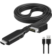 For Sony PS1 PS2 to HDMI Adapter Cable Game Console Audio Video Converter Cord