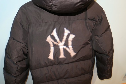 MLB Women’s New York Yankees Down Fill Long Parka Black - Large New w/Tags - Picture 9 of 11