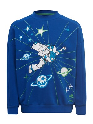 adidas x Disney Toy Story Crew Sweatshirt Alter 2-8 blau UVP £30 brandneu HA6595