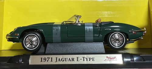 1971 JAGUAR E-TYPE GREEN 1:18 YAT MING ROAD SIGNATURES DELUXE EDITION RARE FIND - Picture 11 of 12