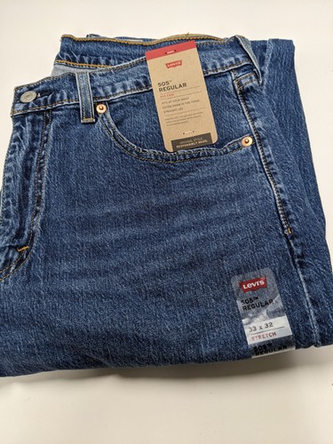 Levi's 505 Regular Fit Straight Leg Men's SIZE 33 X 32 Jeans