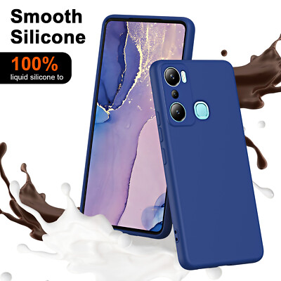 For Infinix Hot 12 Pro, Luxury Shockproof Liquid Soft TPU Silicone Case Cover
